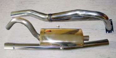 Lenk stainless steel GR A sports exhaust system, LT2400 - 2x Ø 60mm tailpipes